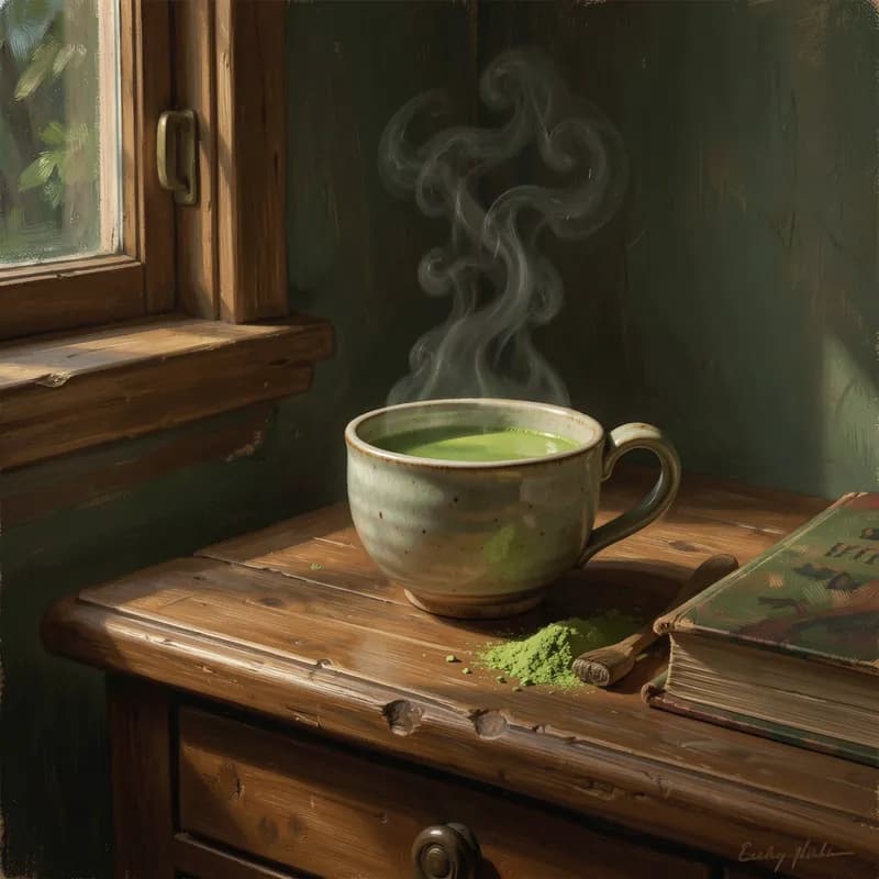 Matcha on the Nightstand