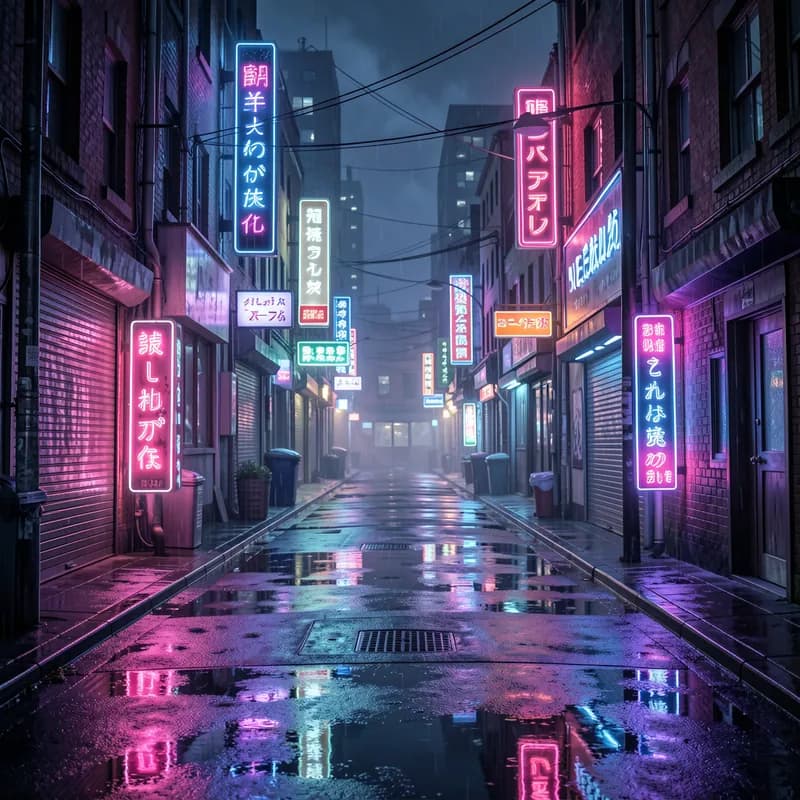 Neon Reflection