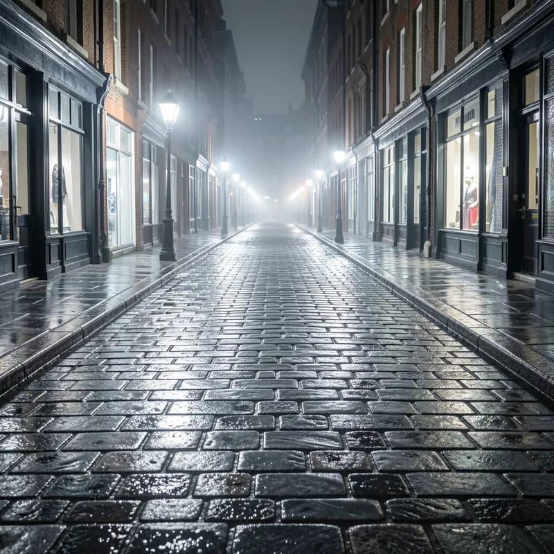 Silver Light Sidewalks