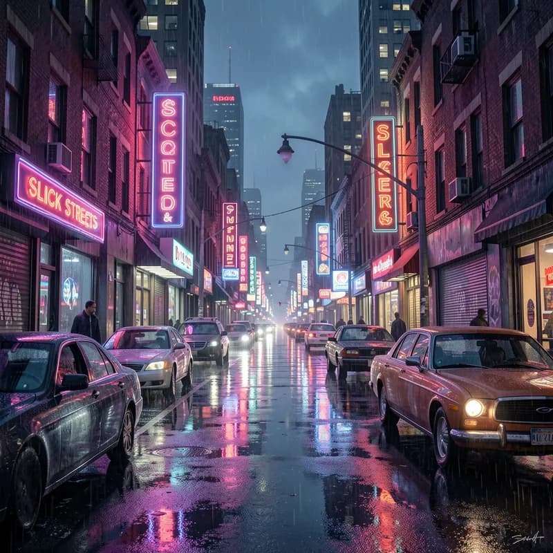Slick Streets & Neon