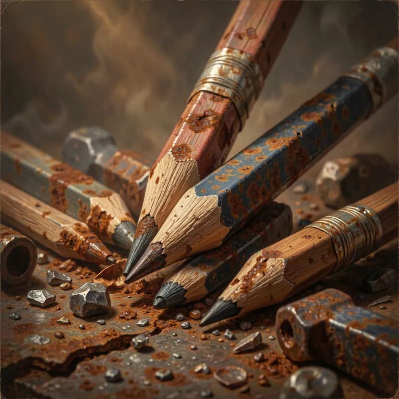 Pencil Lead and Rust