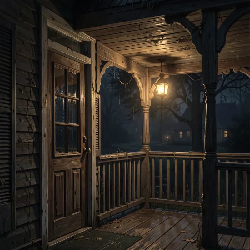 Porch Light in the Dark