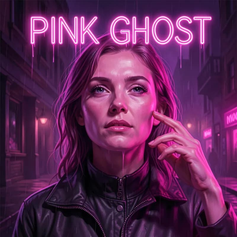Neon Pink Ghost