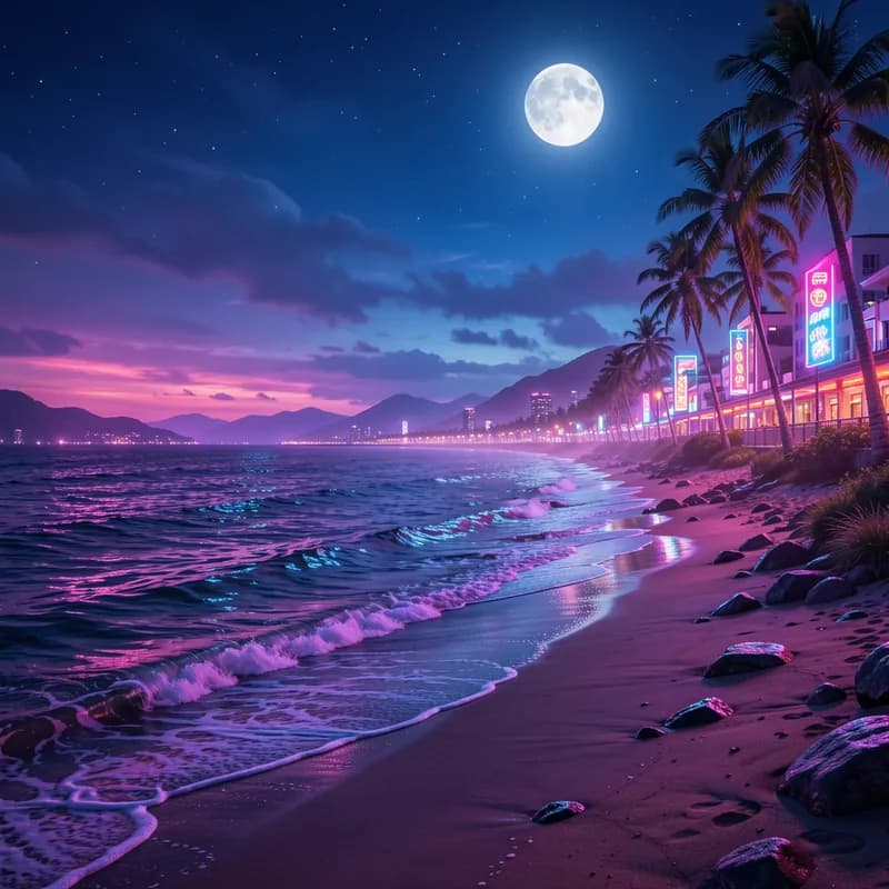 Neon Shoreline