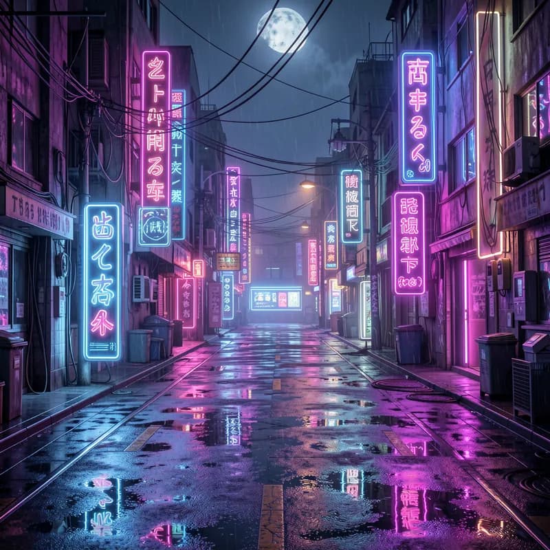 Tape Hiss and Neon