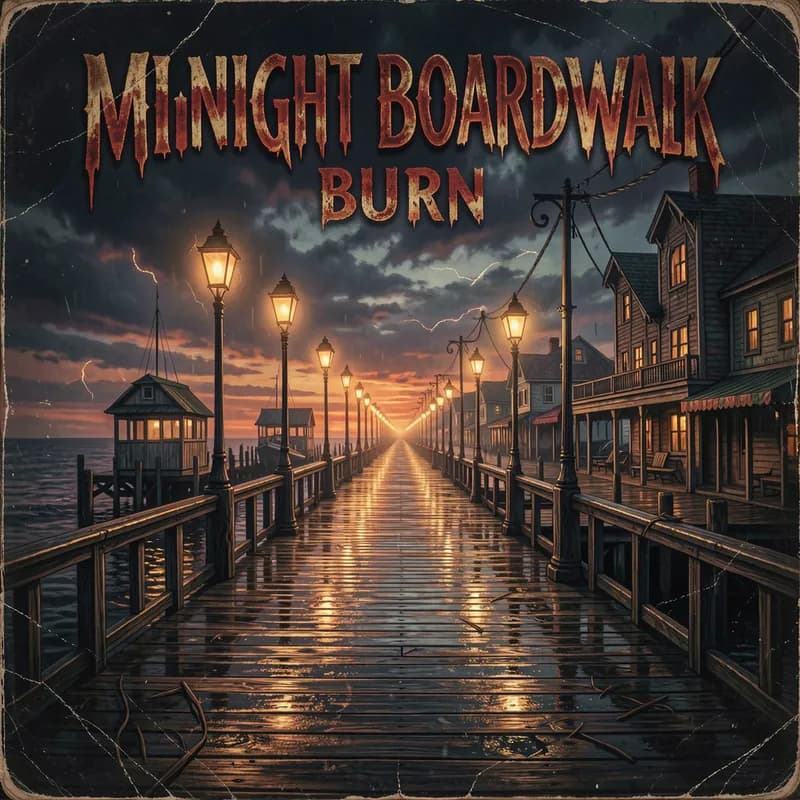 Midnight Boardwalk Burn