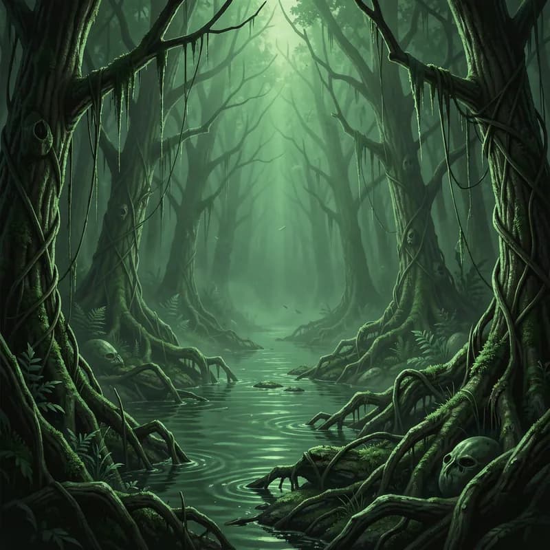 sunken green