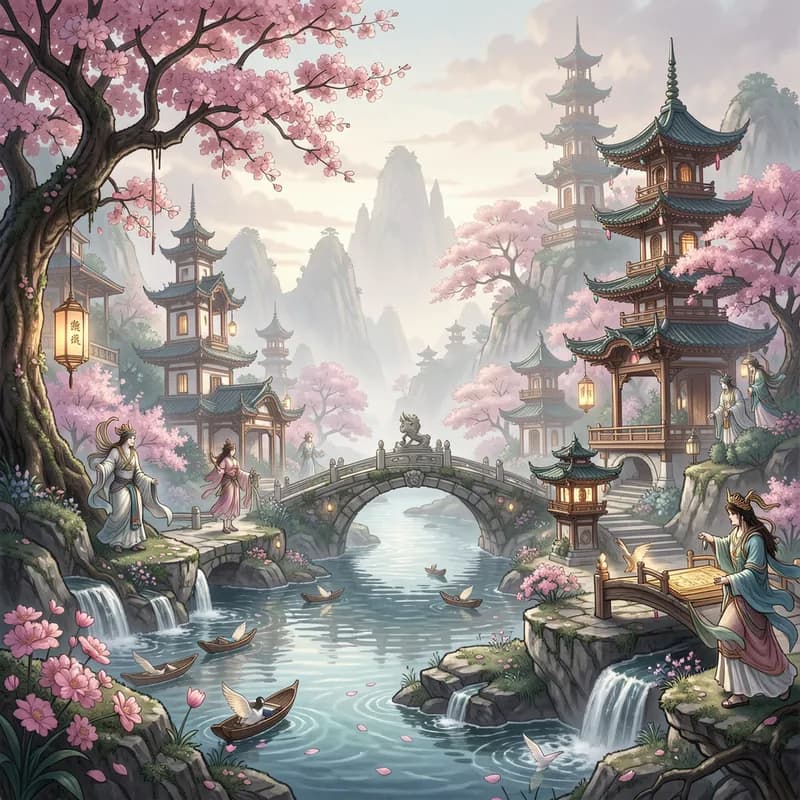 灵泉墨染