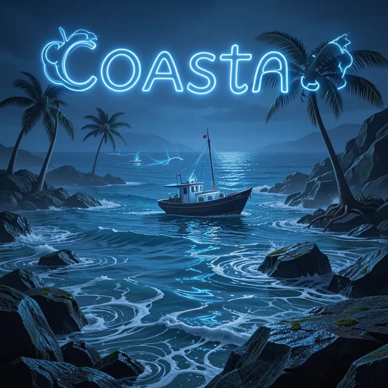 Coastal Blue Neon