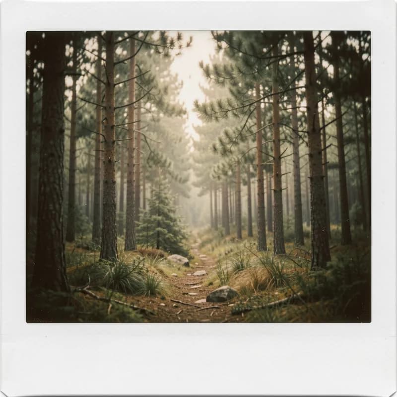 Pine Dust and Polaroid