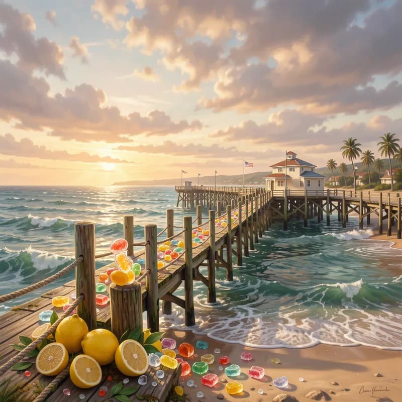 Lemon Candy and the Pier