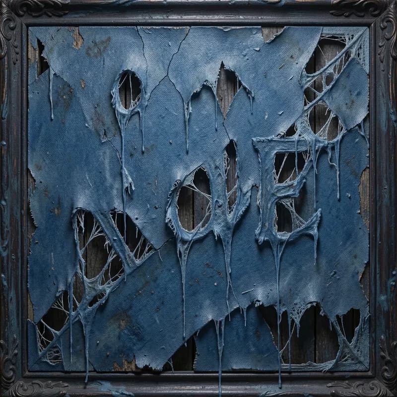 Tattered Blue