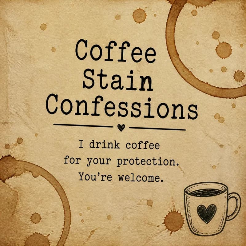 Coffee Stain Confessions