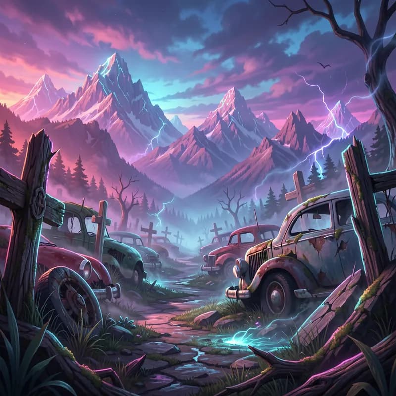 Neon Graveyard