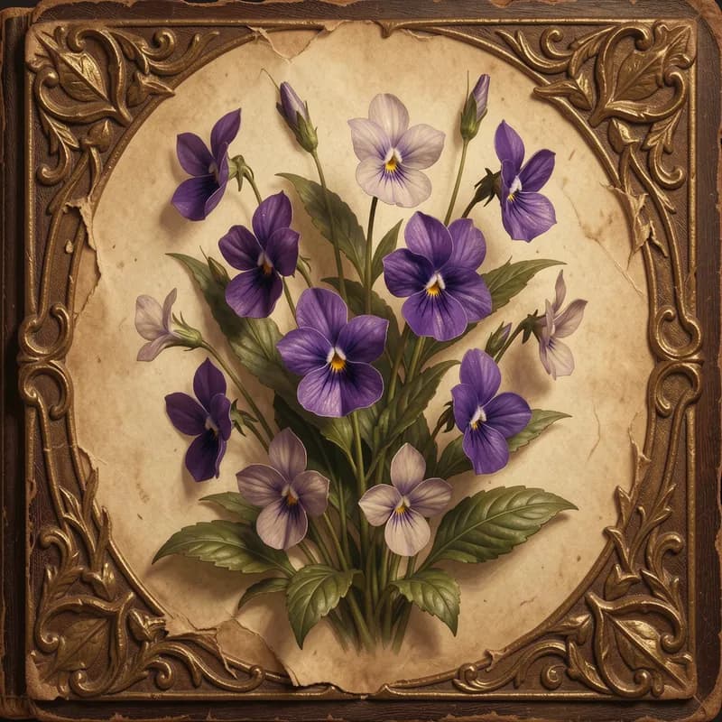 Violets in the Vellum
