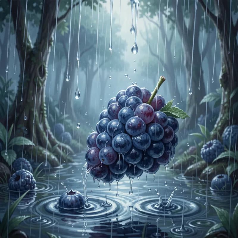 Blue Raspberry Rain