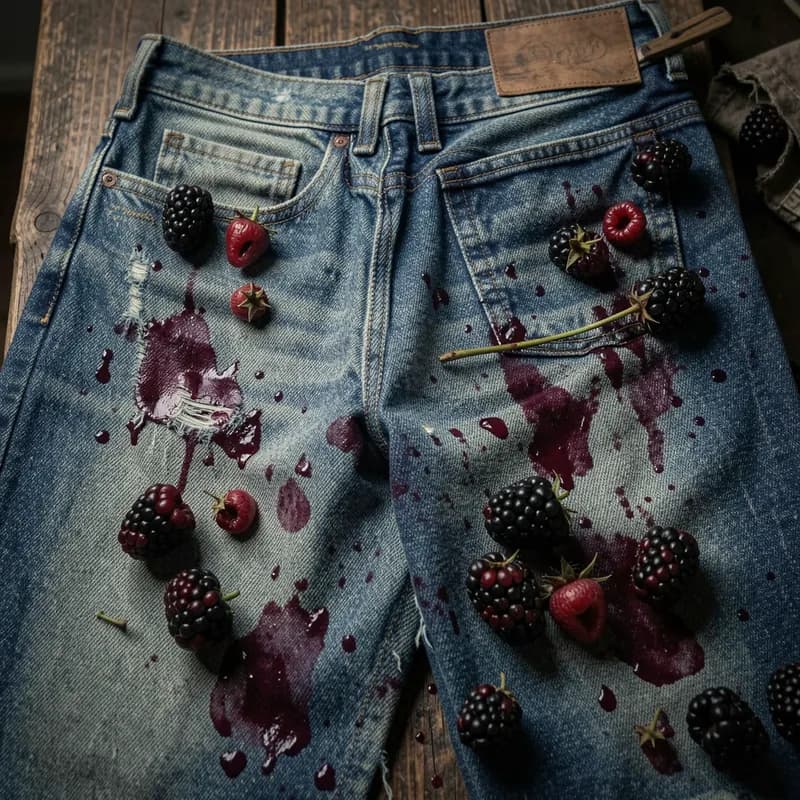 Blackberry Stained Denim