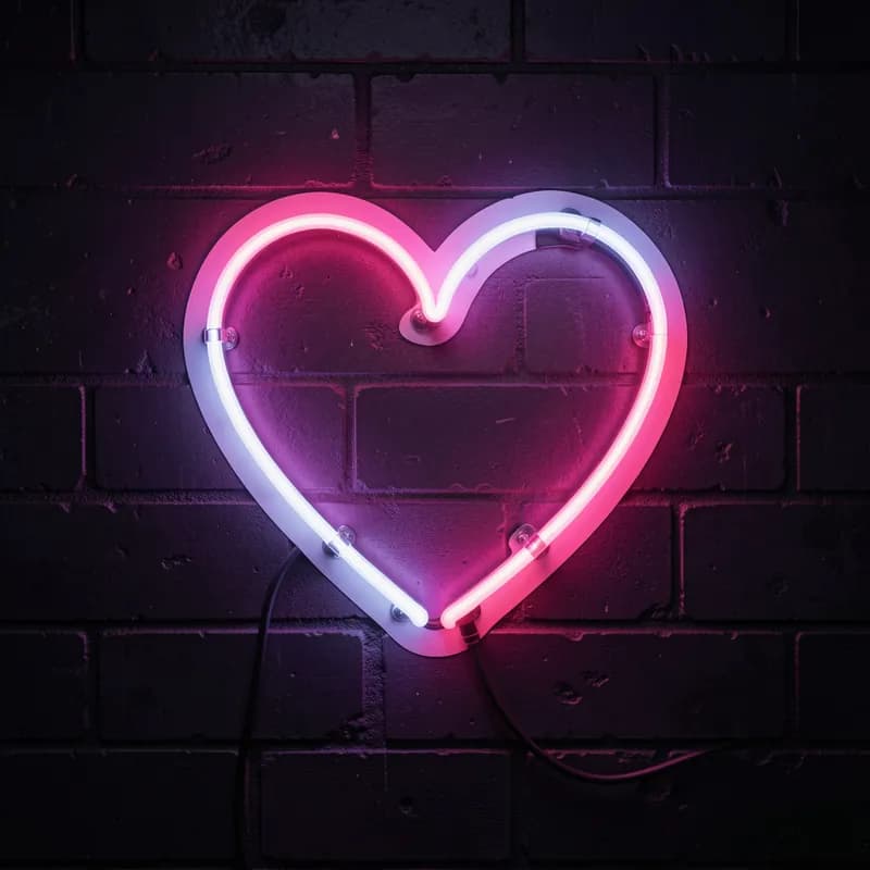 Neon Sticker Heart