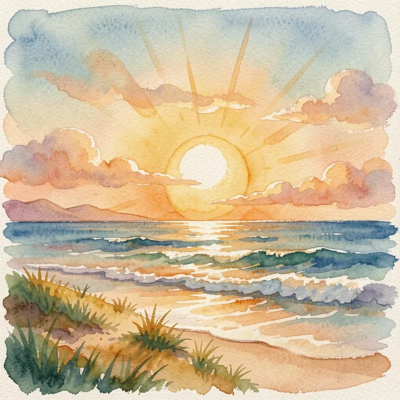 Watercolors in the Sun