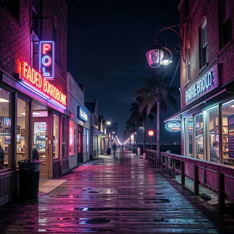 Faded Boardwalk Neon