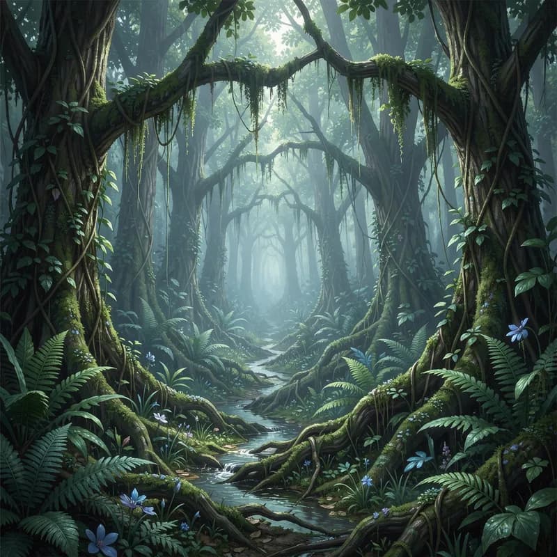 Overgrown Blue