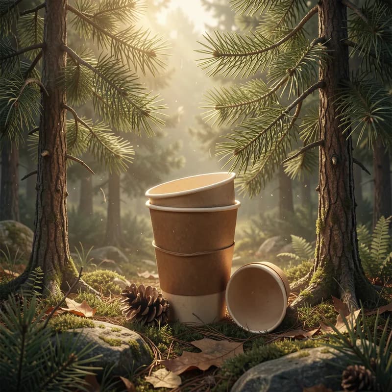 Paper Cups and Pine Trees