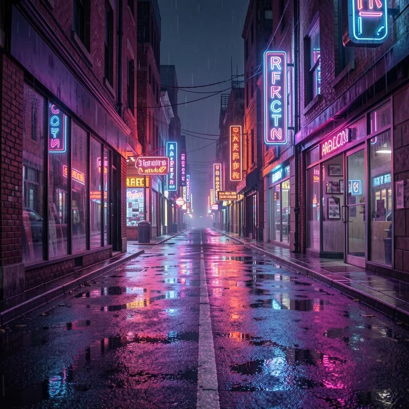 Neon Reflection