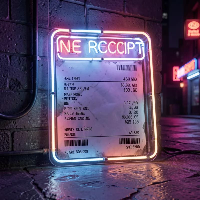 Neon Receipt
