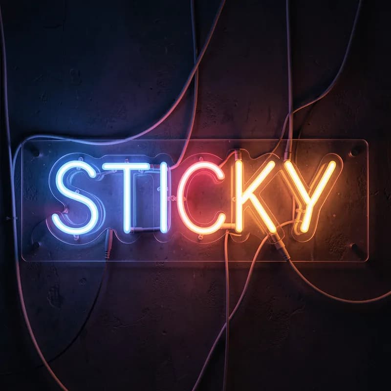 Sticky Neon Glow