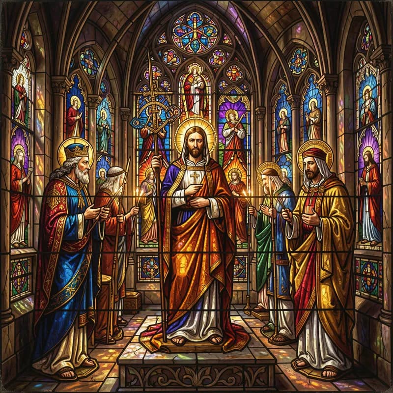 Stained Glass Saints
