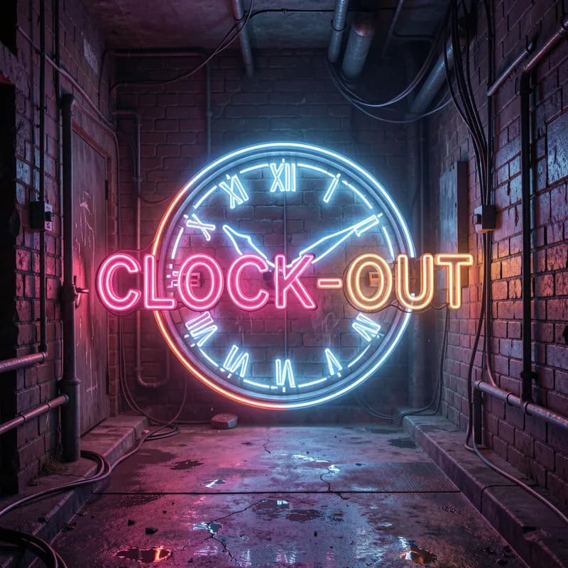 Neon Clock-Out