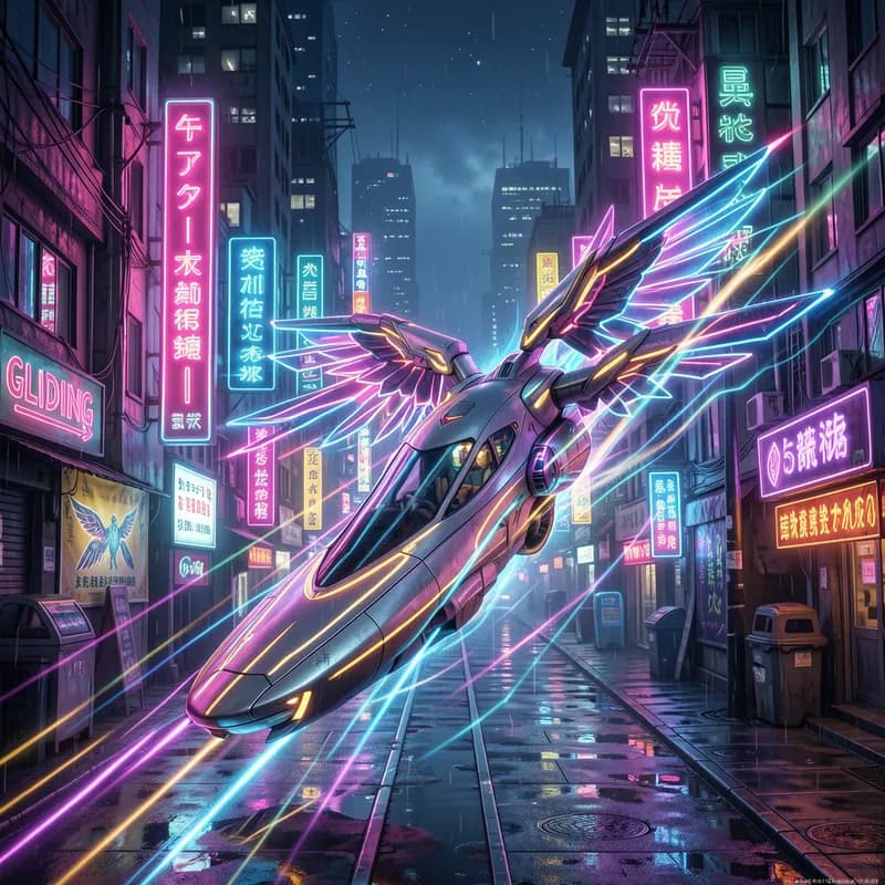 Neon Gliding