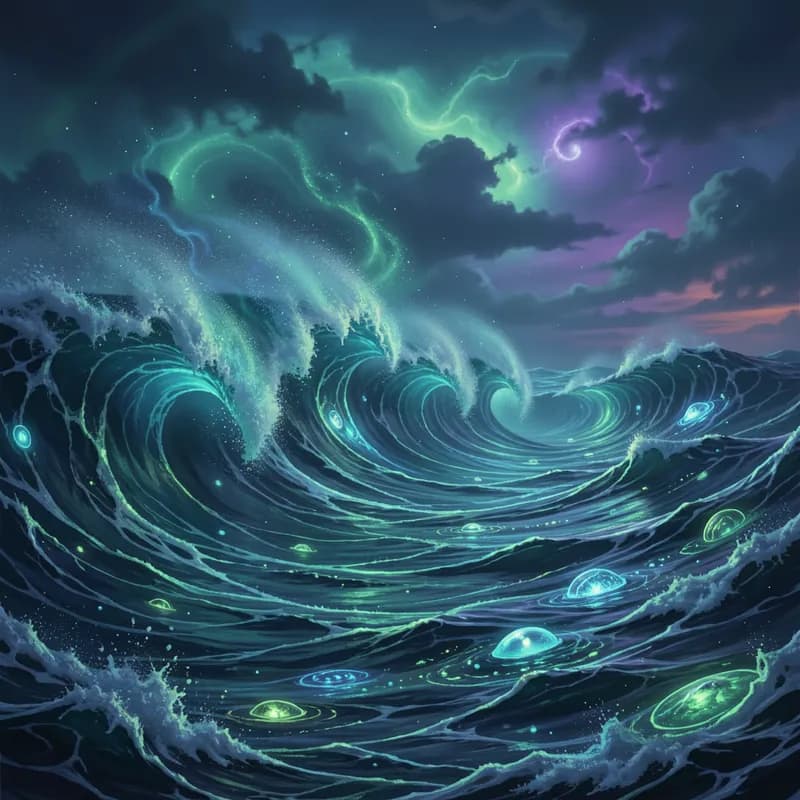 Bioluminescent Tides