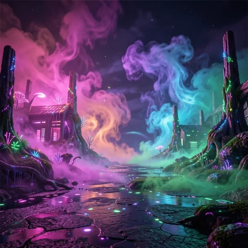 Fluorescent Haze