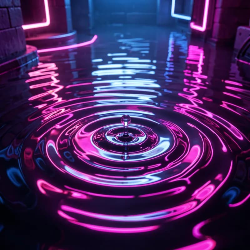 Neon Ripples