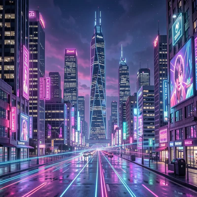 Neon Skyline Pulse
