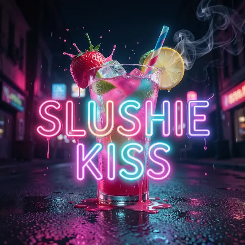Neon Slushie Kiss