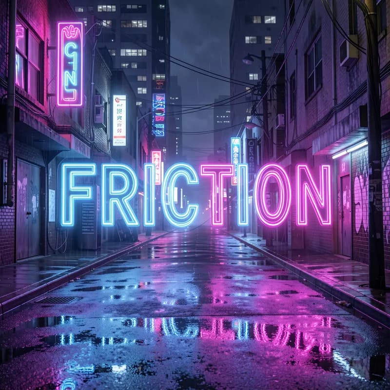 Friction and Neon