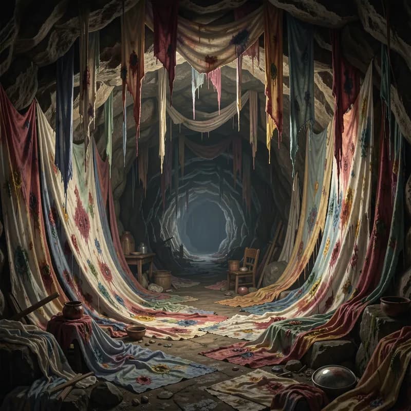 The Cave of Stained Linen