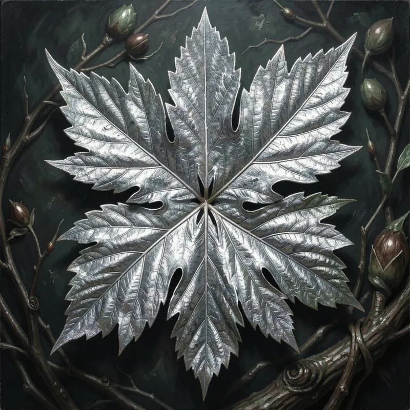 Silver and the Bramble Leaf