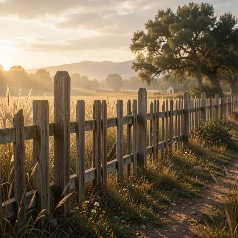 Morning on the Fence