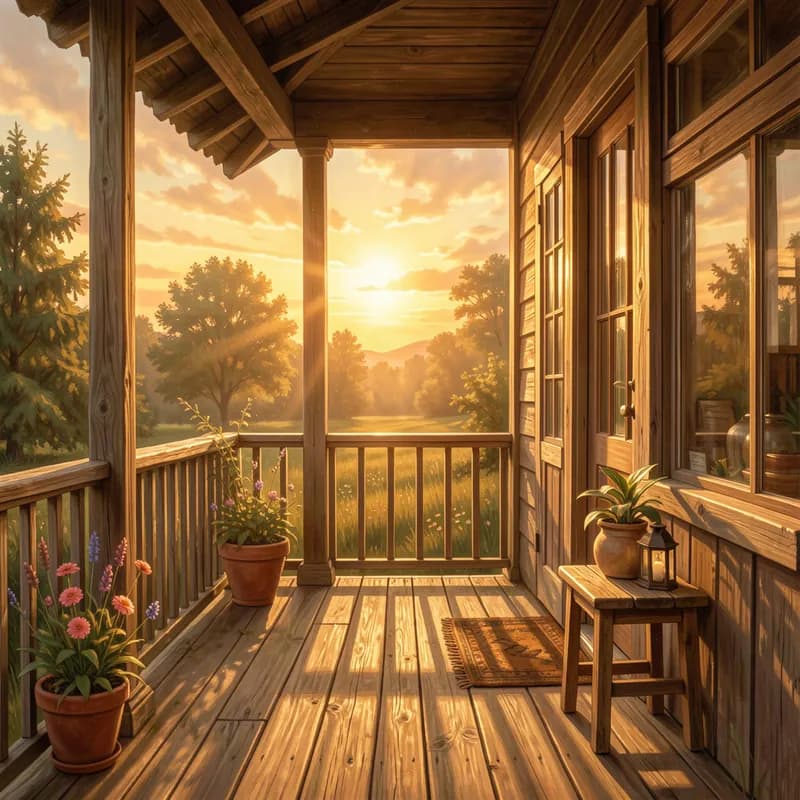 Sun on the Porch
