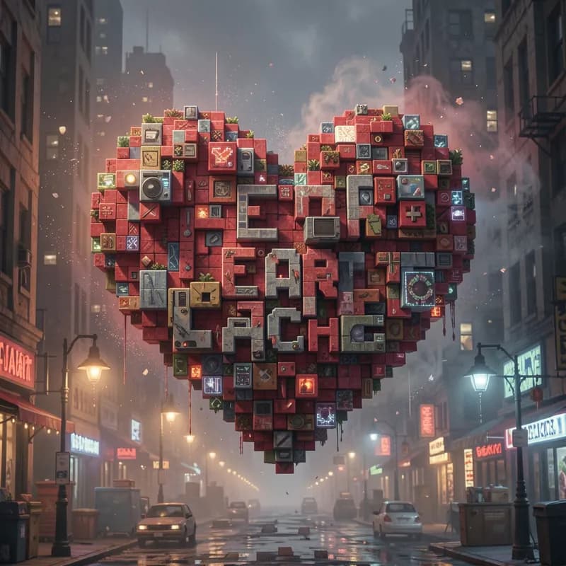 Pixel Heart Cache