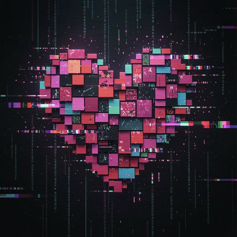 Pixel Heart Glitch