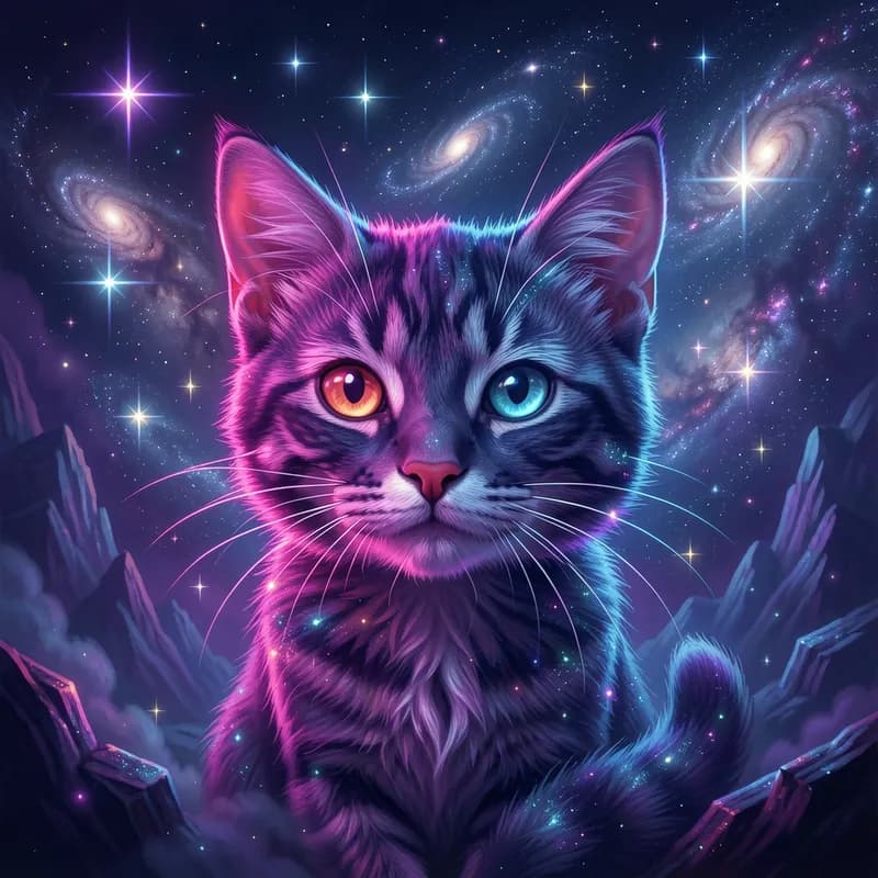 Neon Whiskers & Starlight