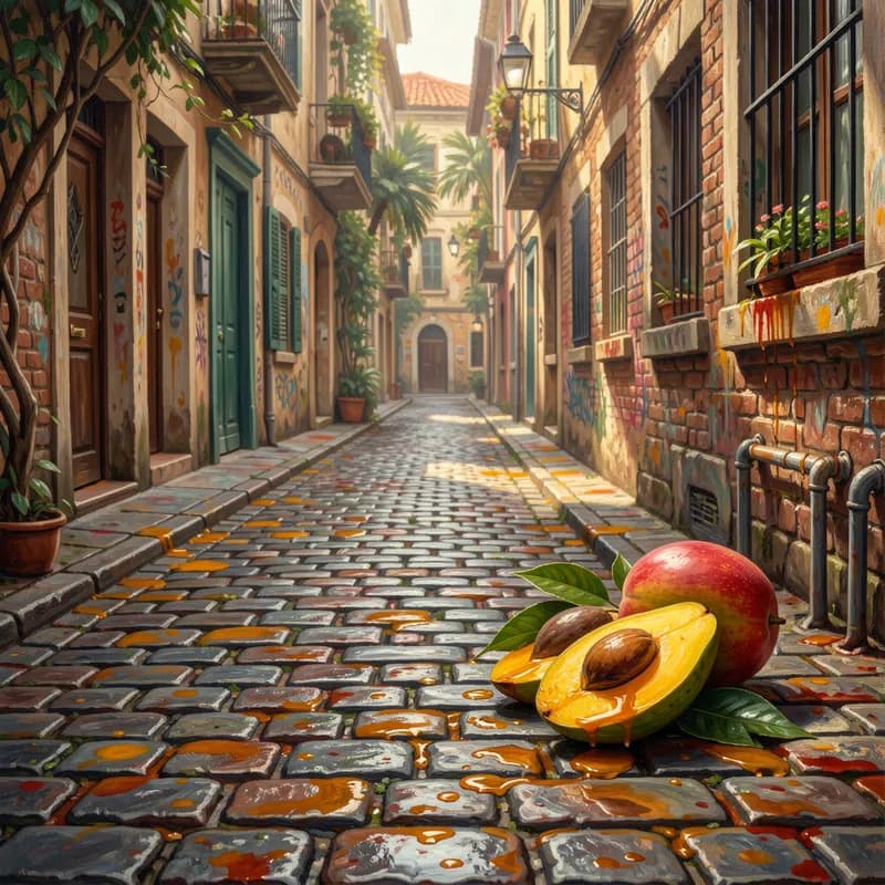 Mango Stains & Cobblestones