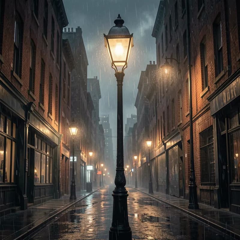 Flickering Streetlamp