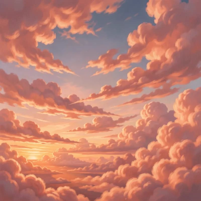 Peach Static Sky