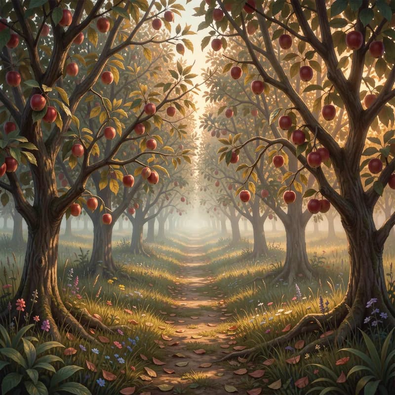 Velvet Static Orchard
