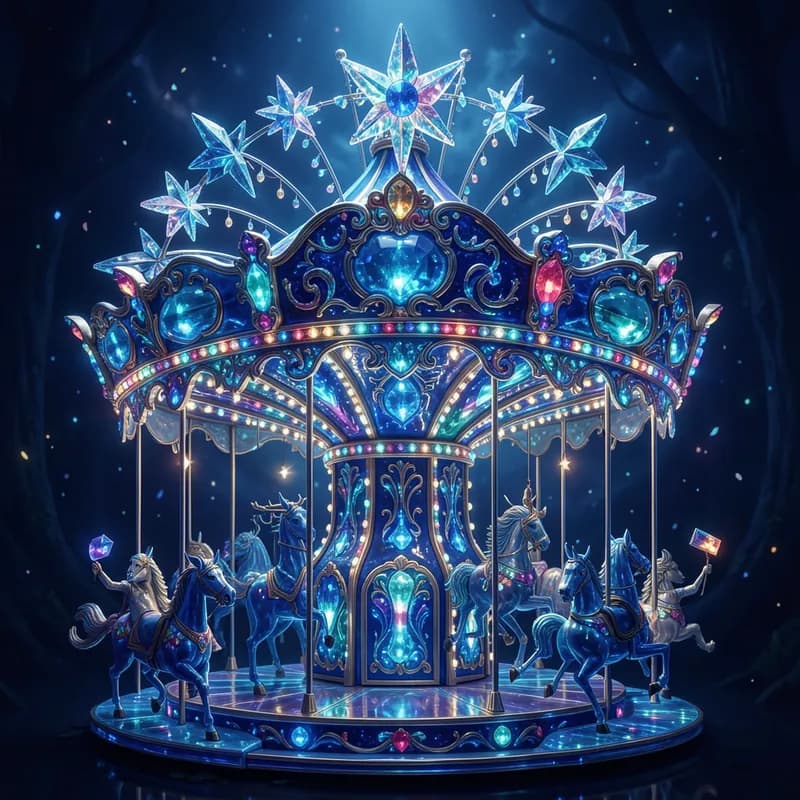 Cobalt Carnival in Glass